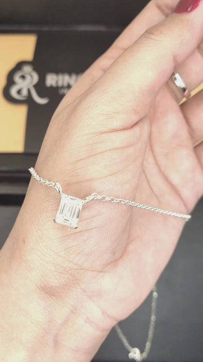 RSP-588 Premium Emerald Cut Luxury Pendant