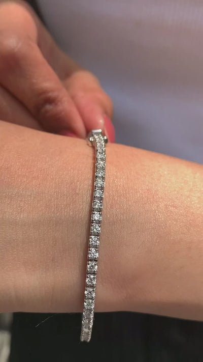 RSB-220 Moissanite White Tennis Bracelet