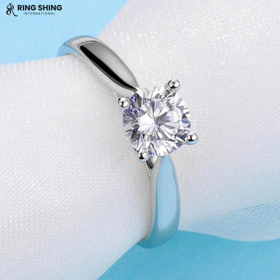 RSR-198: Premium Moissanite Diamond Ring - Ringshing.com