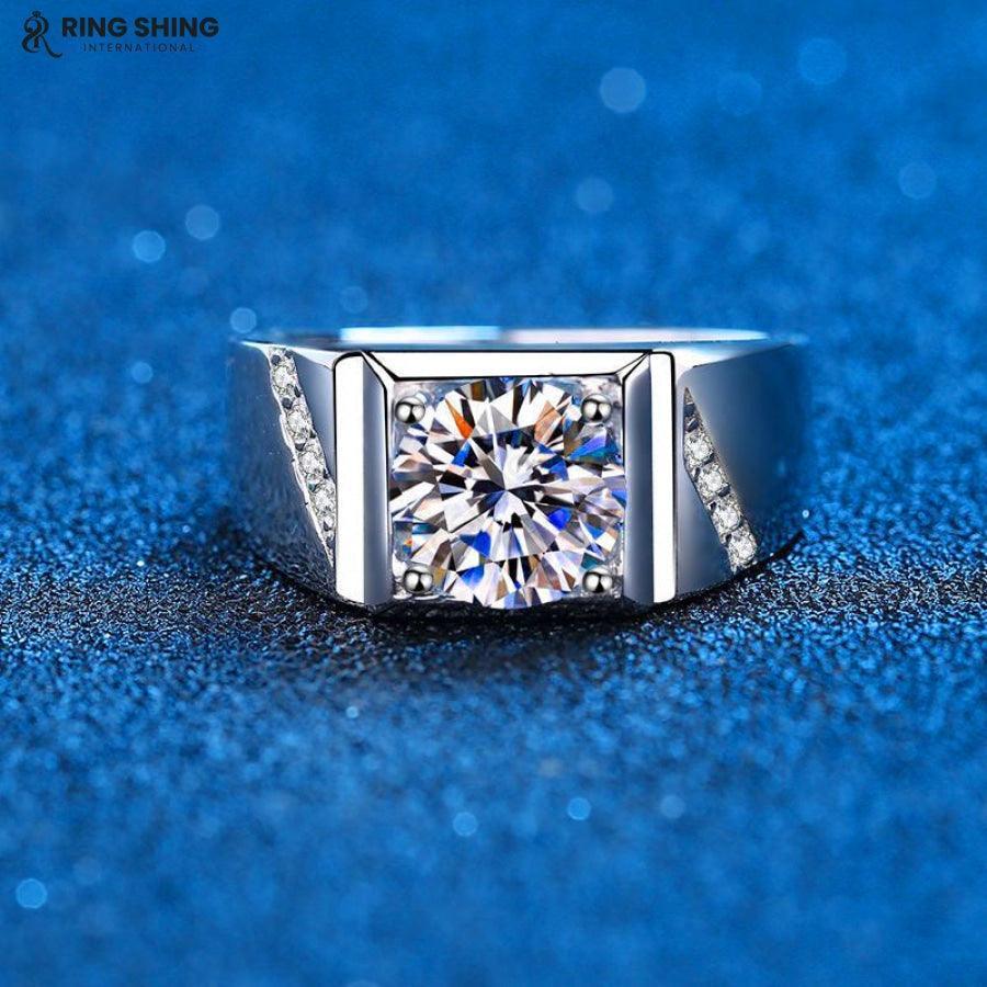 RSR-197: Authentic Moissanite Diamond Ring - Ringshing.com