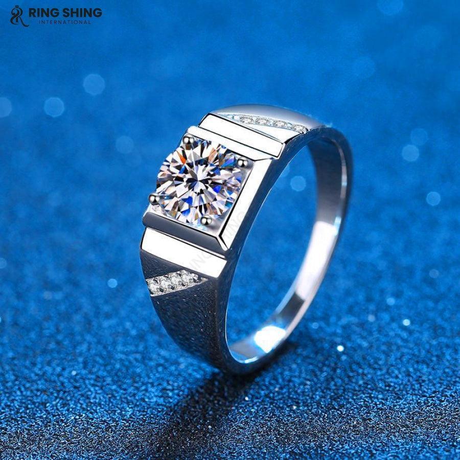 RSR-197: Authentic Moissanite Diamond Ring - Ringshing.com