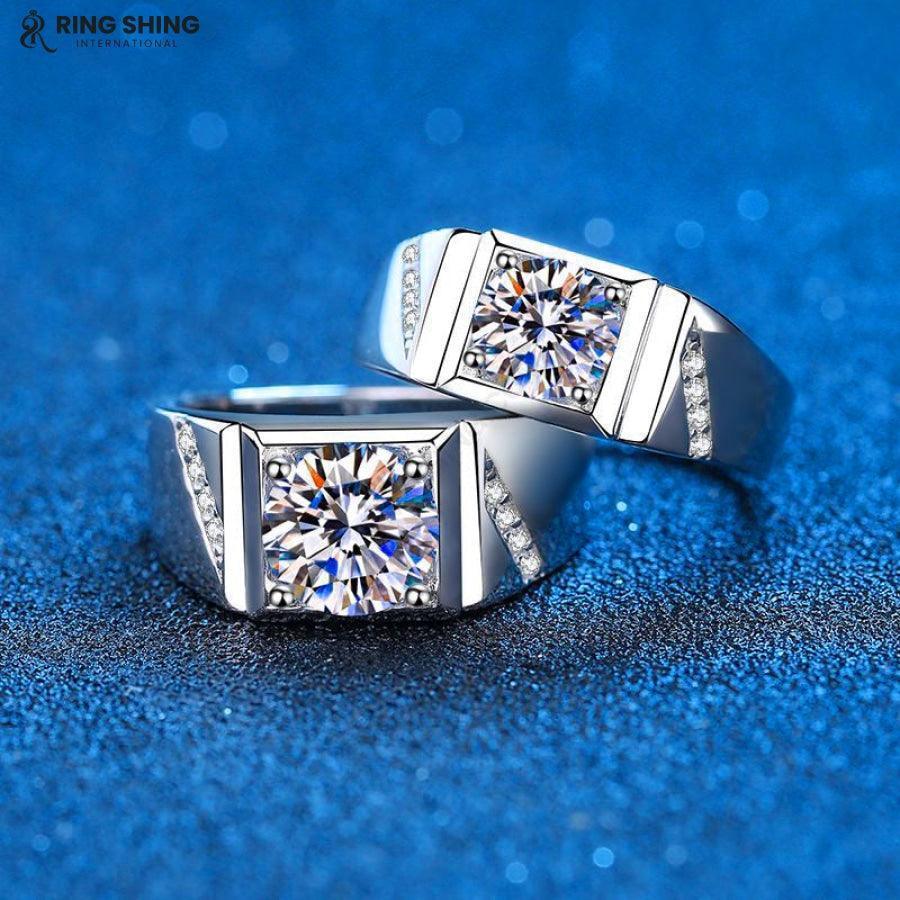 RSR-197: Authentic Moissanite Diamond Ring - Ringshing.com